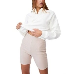 JR546 Cotton On Silver Stone Beverly Rib Bike Shorts Size M